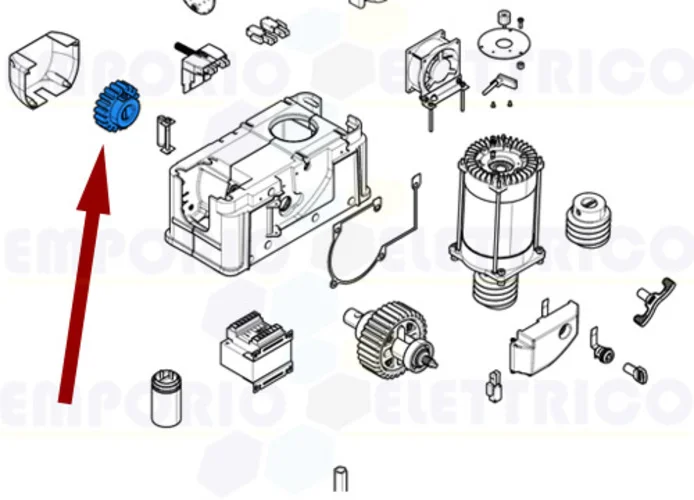 came spare part pinion module 4 bk 119ribk002