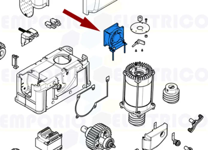 came spare part cooling fan bk 119ribk035