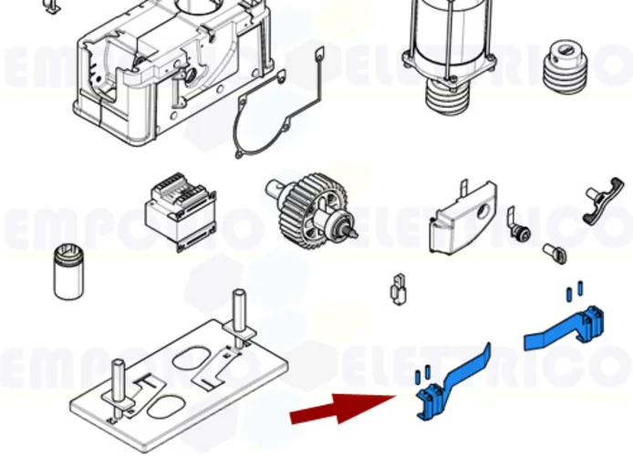 came spare part pair of endstop fins - bk by sdn bxl 119riy038