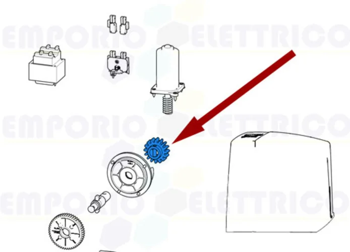 came spare part pinion modul 4 bxv sdn 119ribs001