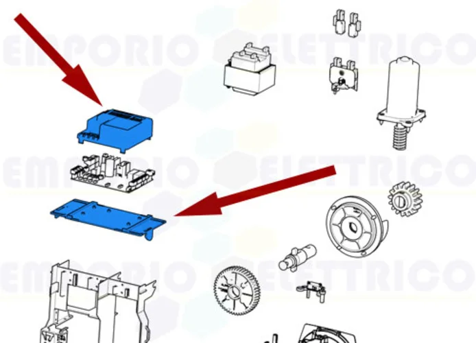 came spare part base and electronic board cover sdn/bxv 88001-0169