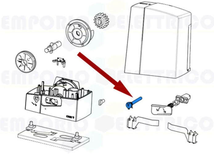 came spare part trilobe lock and stopper bxv 88001-0170