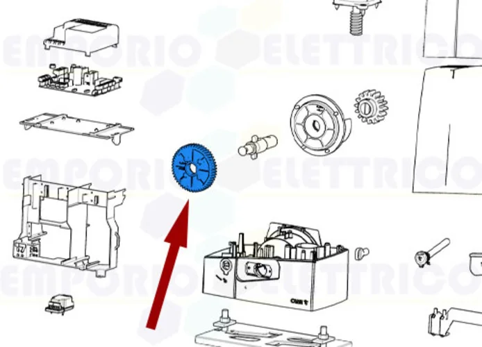 came spare part gearmotor crown bxv 119ribs004