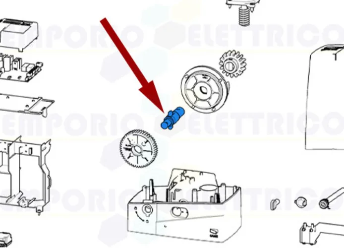 came spare part slow shaft sdn 119ribs003