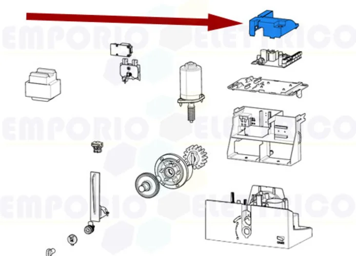 came spare part cover control board bxl 119rib006