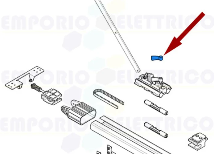 came spare part release lever ver 119rie143