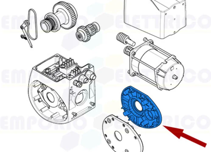 came spare part gearmotor left flange c-bx 119ricx026