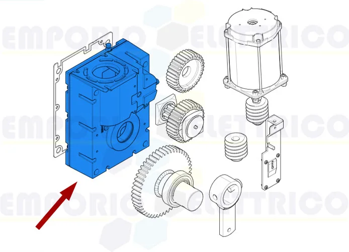 came spare part gearmotor case gard 119rig049