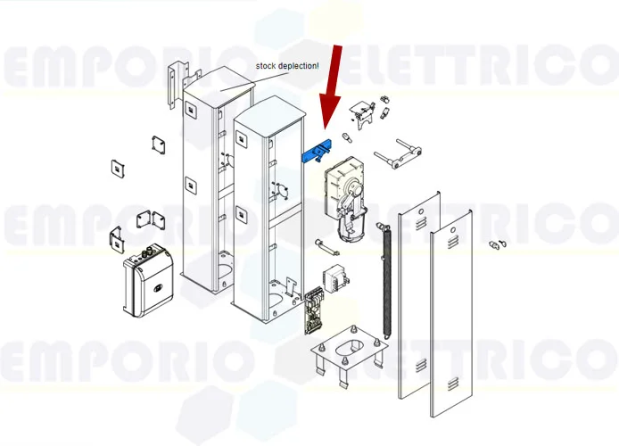 came spare part adjustable mechanical stop 2,5-3,25-3,75-4m 119rig078