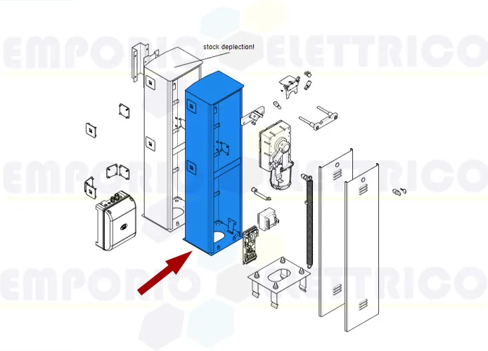 came spare part barrier enclosure g2500 119rig087