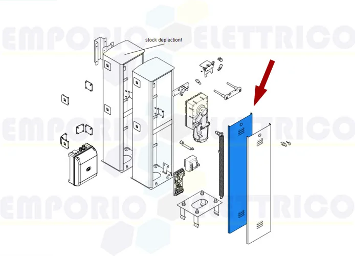 came spare part enclosure door g2500 g3750 g4000 119rig088