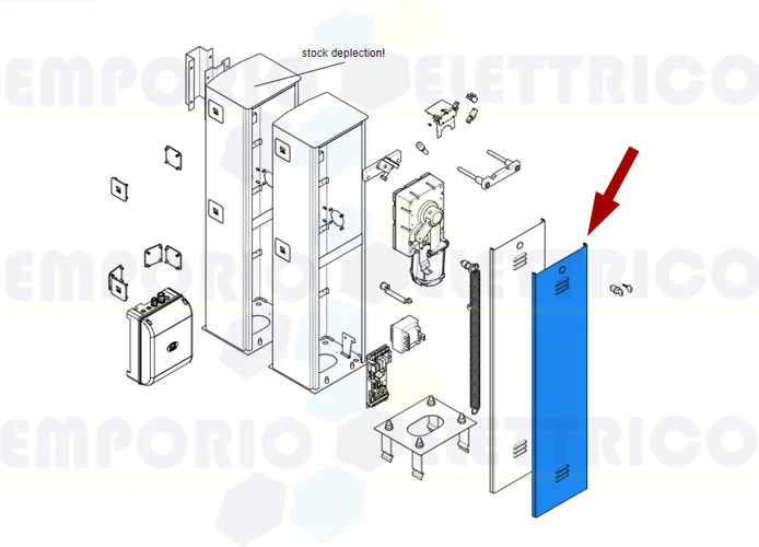 came spare part enclosure door gard 2,5-3,25-4m 119rig226