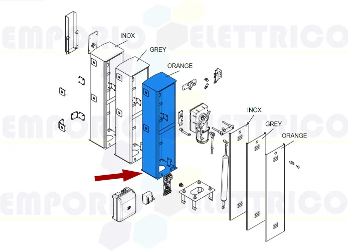 came spare part barrier enclosure g3750 g4000 119rig056