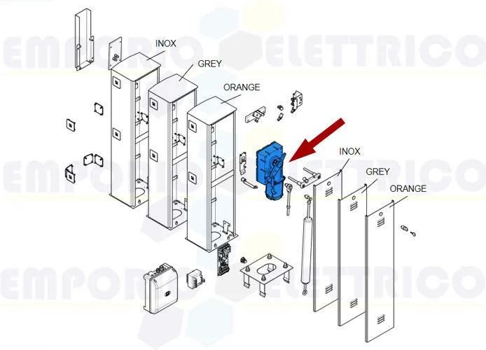 came spare part gearmotor gard 4000 119rig194