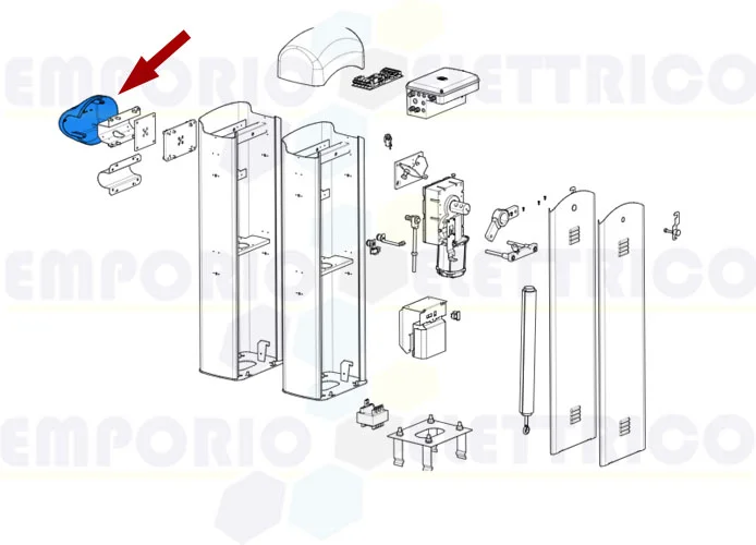 came spare part rod fixing cover g03750 g03752 119rig166