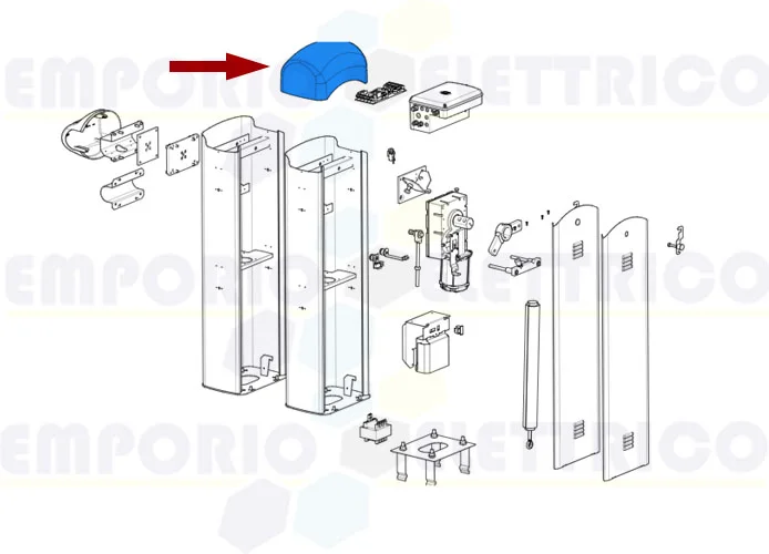 came spare part barrier cover gard 3-4 119rig170 