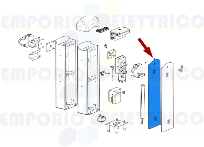 came spare part enclosure door g3000 gard4 119rig409