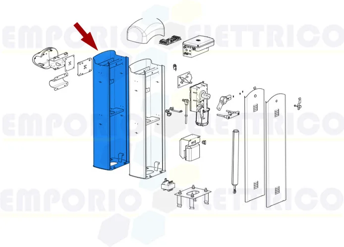 came spare part barrier enclosure g3000i 119rig419 