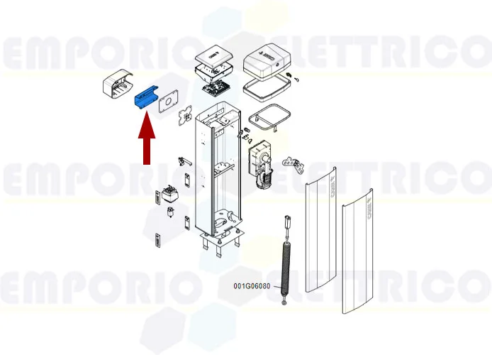 came ricambio flangia attacco asta gt4-gx4 88003-0072