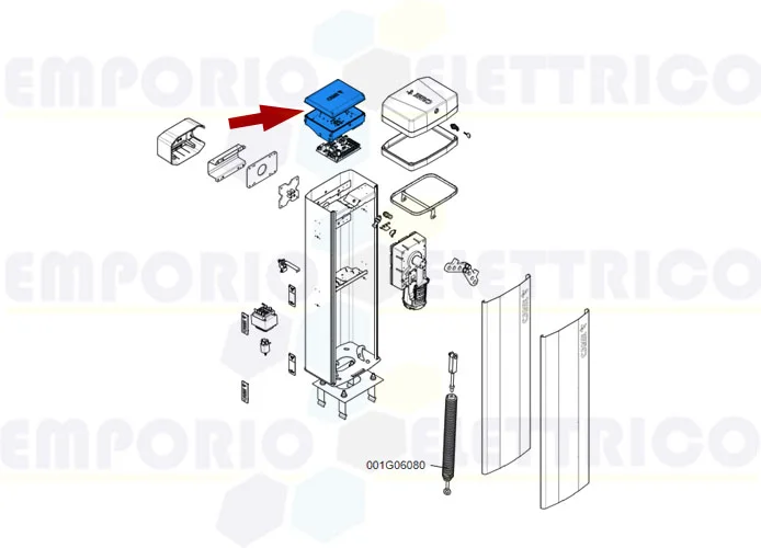 came spare part enclosure for control panel gt4-gt8 88003-0081 