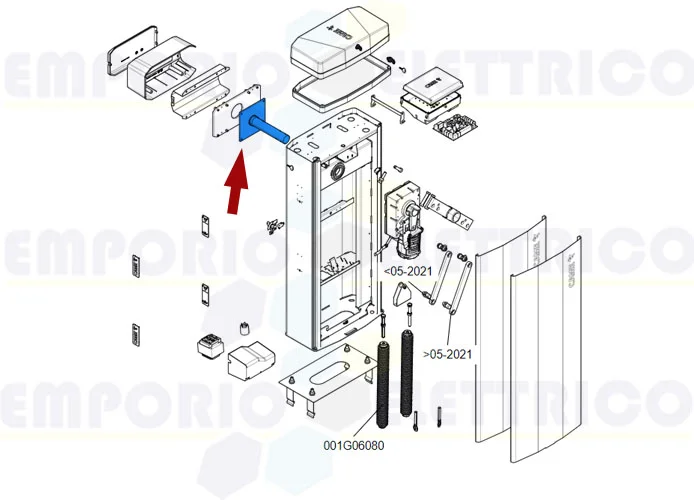 came ricambio albero movimentazione asta gt8 88003-0099