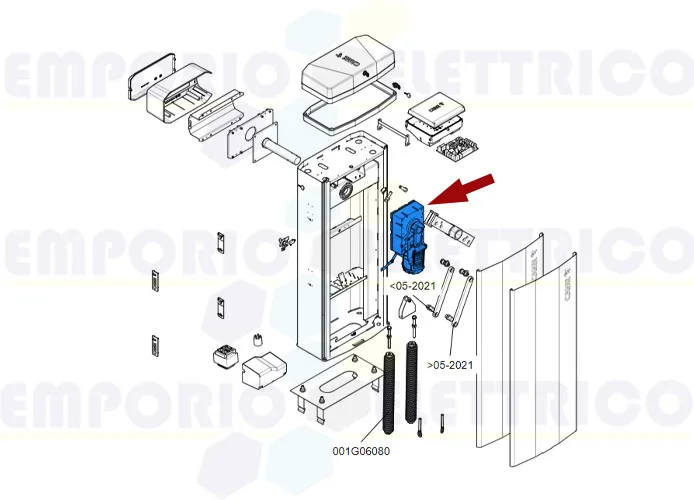 came spare part gearmotor gt8 88003-0105