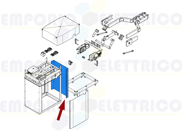 came spare part release side of the enclosure g12000 119rig107