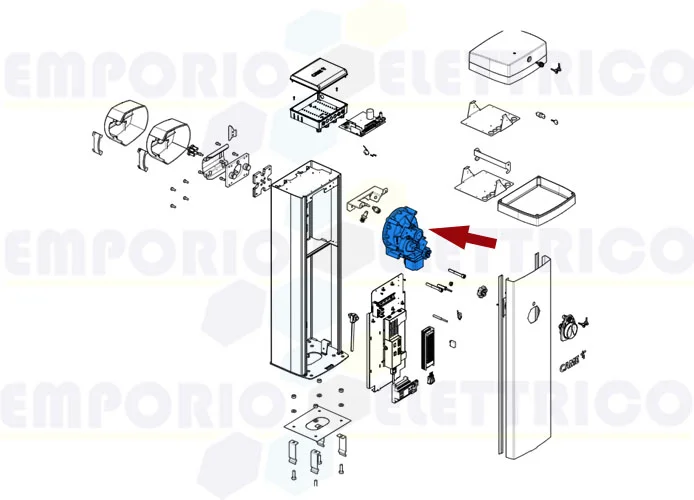 came spare part barrier gearmotor gpx40mgc 88003-0094