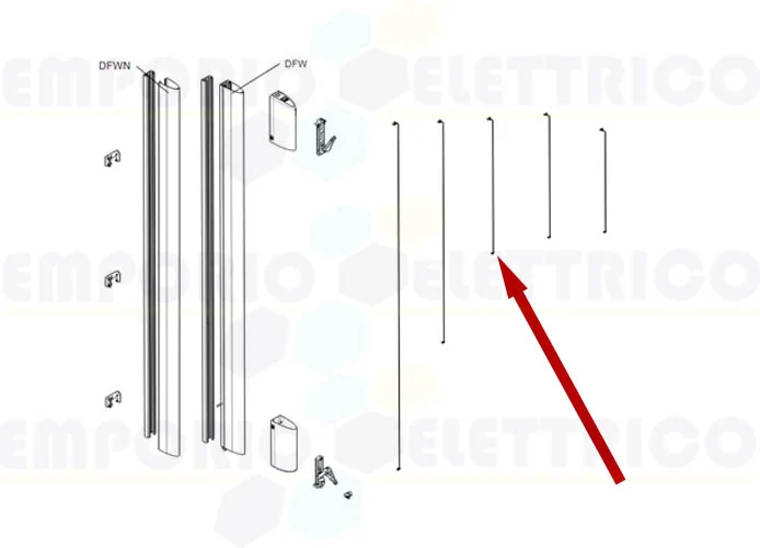 came spare part sensitive edge rope df 2 mt 119rir231 rir231