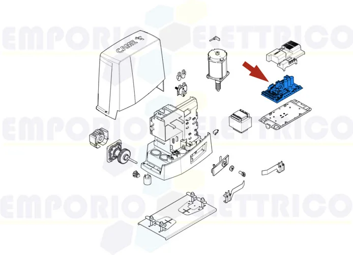 came spare part electronic board zn8 bkv reversible 88001-0269