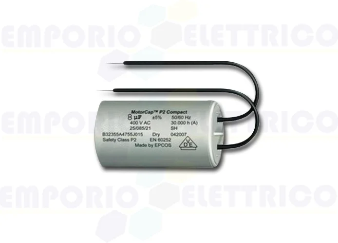 faac 8mF capacitor for 422 and 750 motors 7601351