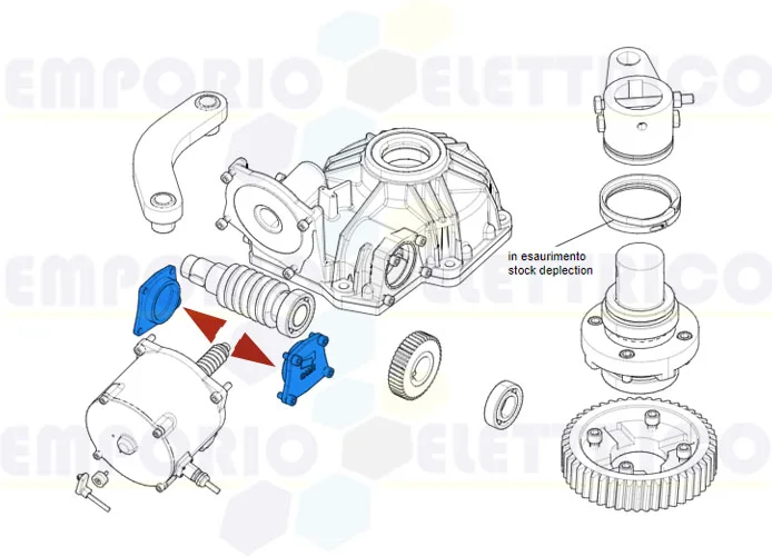 came spare part cap for gearmotor case frog pm 119ria109