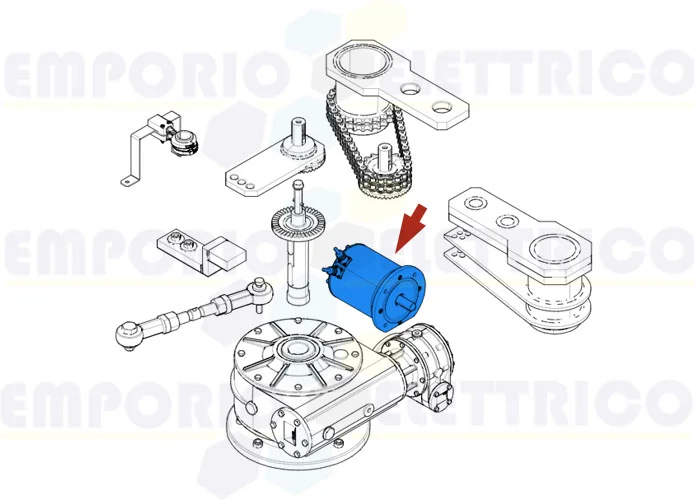 came spare part motor unit frog-md 119ria080