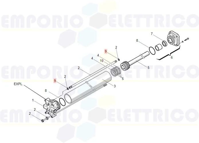 faac ricambio guarnizione orm 6x1,5 (0060-15) 7090815