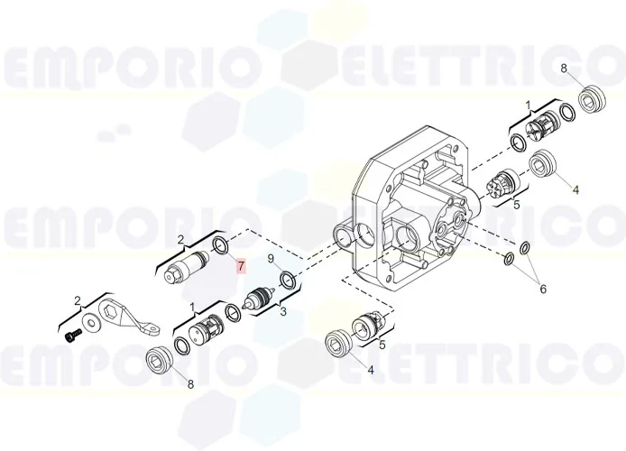 faac ricambio guarn.or  6,75x1,78 (106) 7090030015