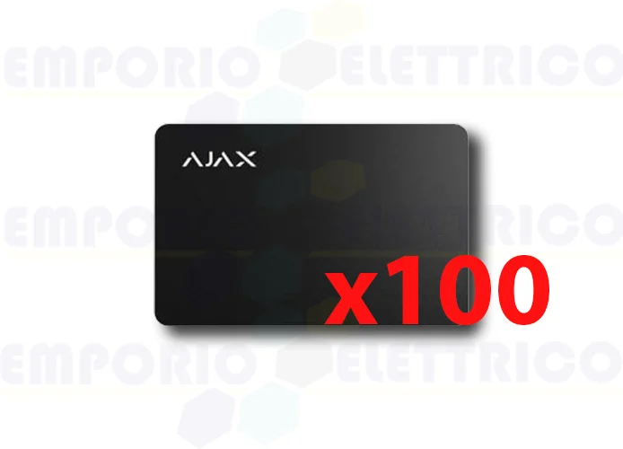 ajax contactless pass black card (100 pieces) 38217