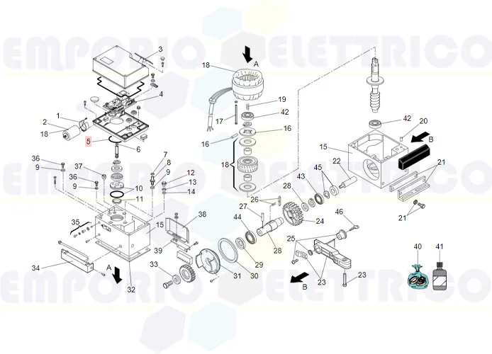 faac ricambio o-ring 2,62x56,82 nb70 7090620025