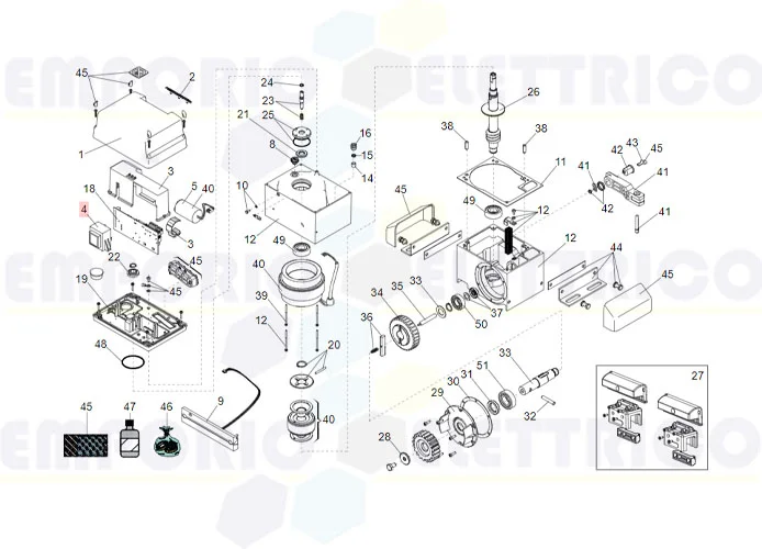 faac spare part transformer 230v-18v/15va res.-fl.780d 7501365