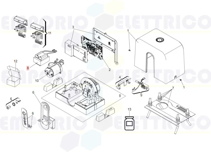 faac spare part transformer d1000-zodiac 100 7501285