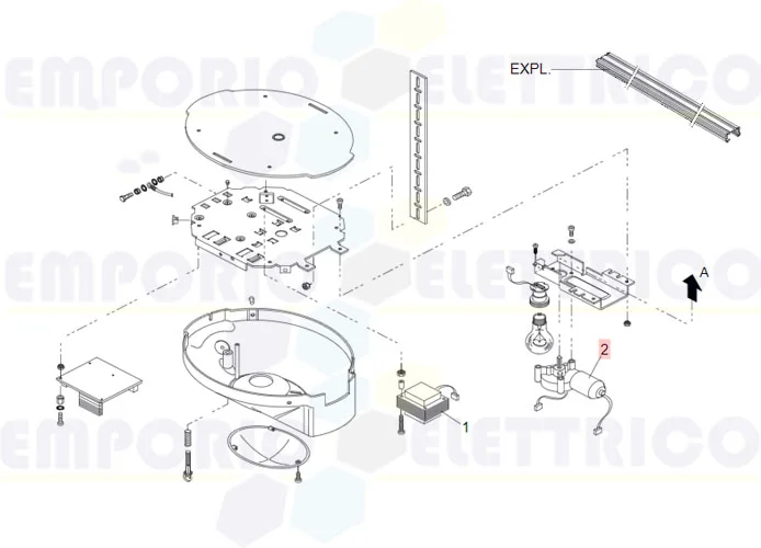 faac spare part motor d600/zodiac 60 7706105