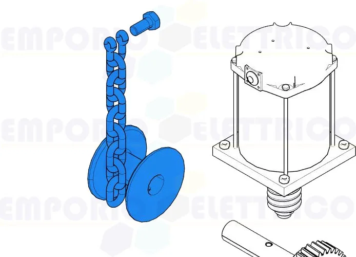 came ricambio puleggia avvolgicatena cat-x 119rix007