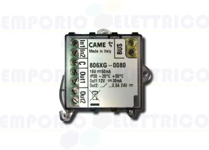 came bus expansion module 2 inputs and 2 outputs 806xg-0080