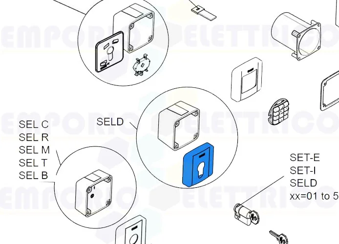 came spare part outer selector cover seld 2 pcs 88006-0049