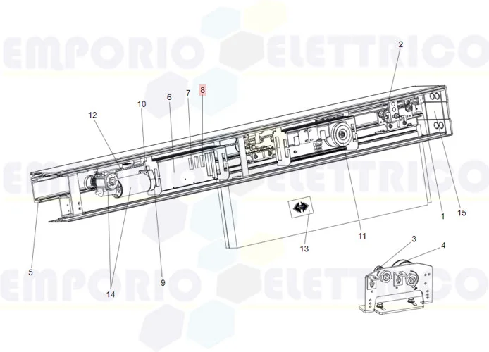 faac spare part carte de batterie 930/940 7908325