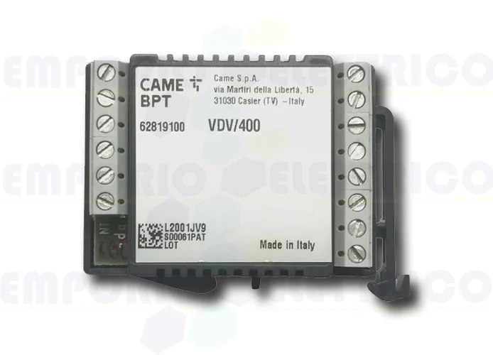 came bpt distributore video a 4 uscite per cavo coassiale vdv/400 62819100