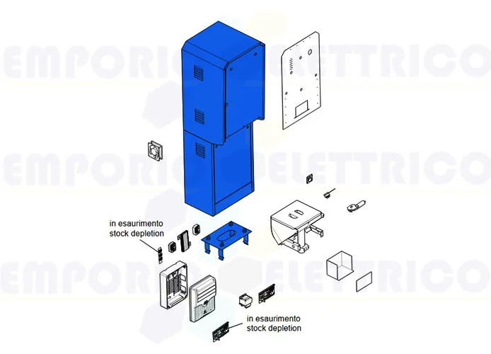 came spare part closed panel input unit enclosure 119rig127