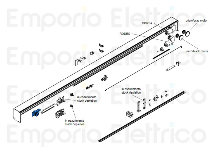 came spare part transmission group with encoder corsa rodeo 119rip065