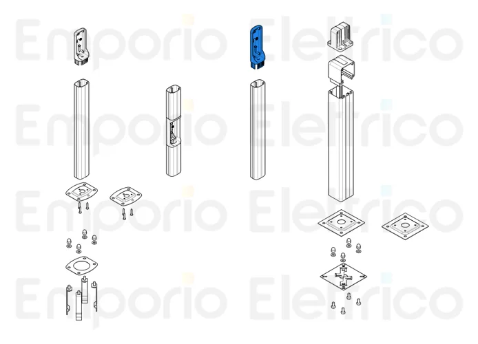 came spare part head photocell db column 52x38 mm 119rir265