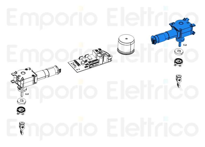 came spare part right-hand gearmotor group volare 119rid392