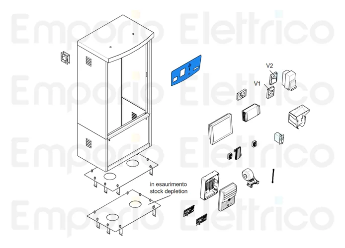 came spare part screen-printed front panel psc6001 119rig314